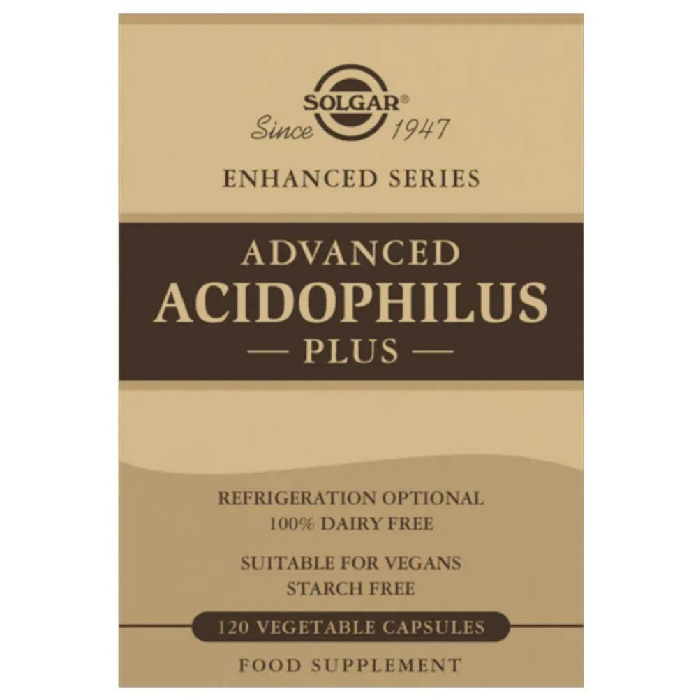 Solgar Fortgeschrittener Acidophilus Plus 120 Einheiten, Brown, One Size Solgar Fortgeschrittener Acidophilus Plus 120 Einheiten, Brown, One Size