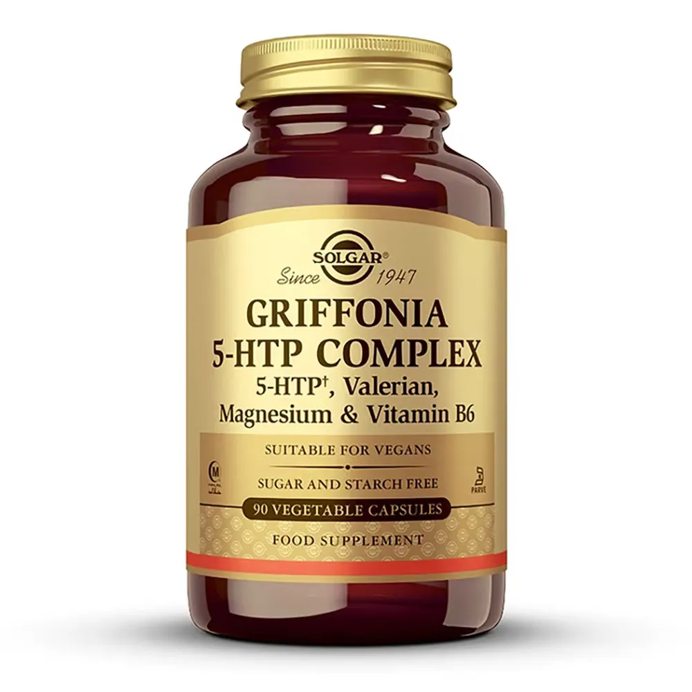 Solgar Griffonia 5-htp Complex Kapseln 90 Einheiten, Brown, One Size