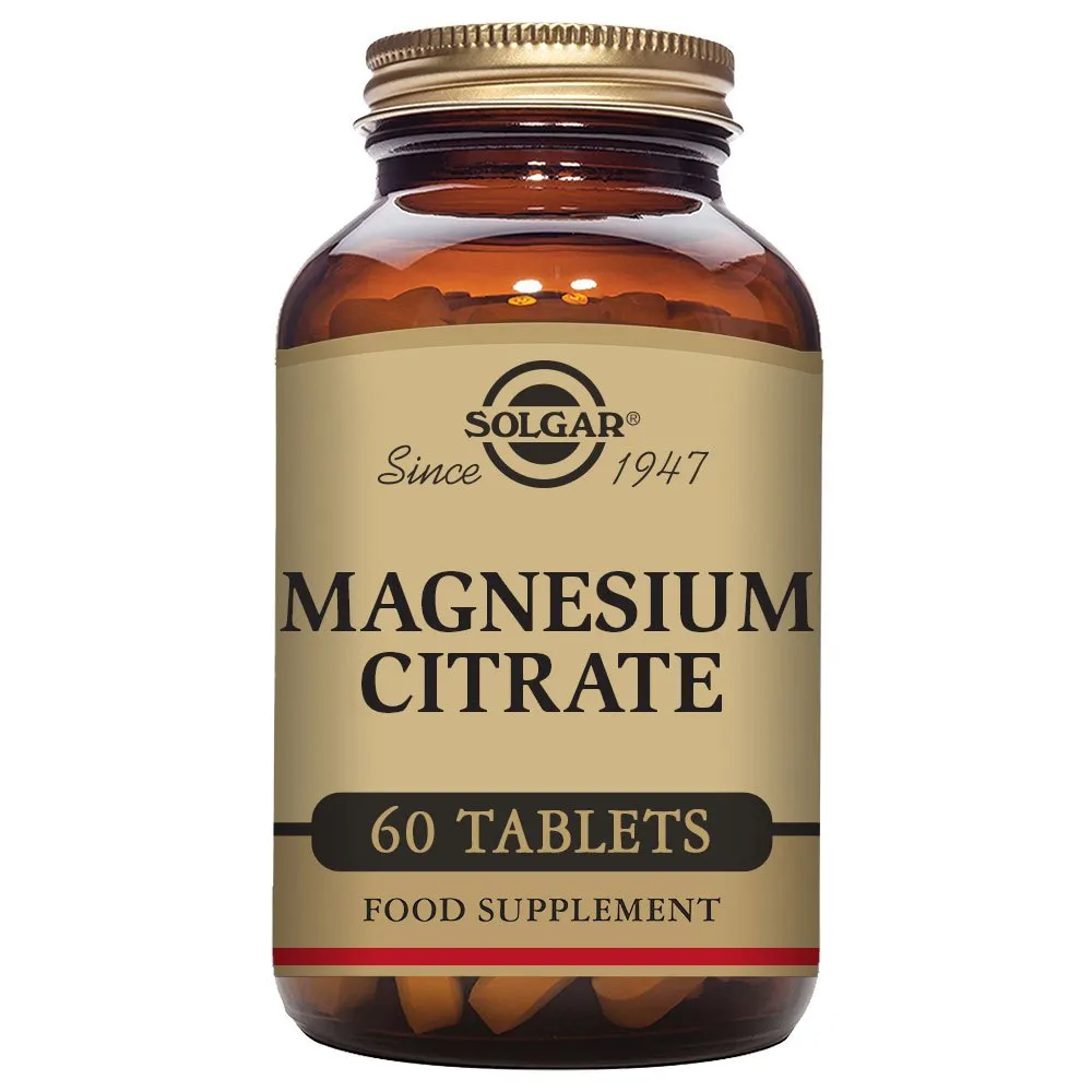 Solgar Magnesium Citrate Tabletten 60 Einheiten, Brown, One Size Solgar Magnesium Citrate Tabletten 60 Einheiten, Brown, One Size