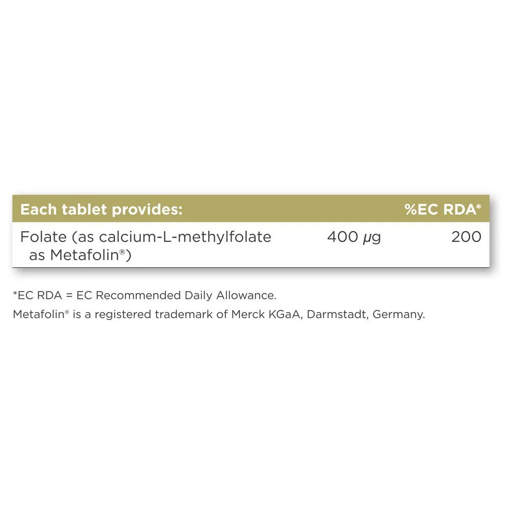 Solgar Metafolin Folate 400mcg Tabletten 100 Einheiten, Brown, One Size Solgar Metafolin Folate 400mcg Tabletten 100 Einheiten, Brown, One Size