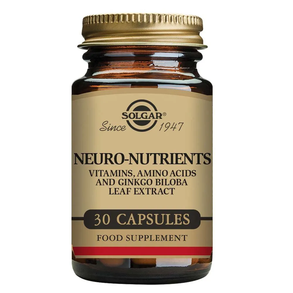Solgar Neuro Nährstoffe 30 Einheiten, Brown, One Size
