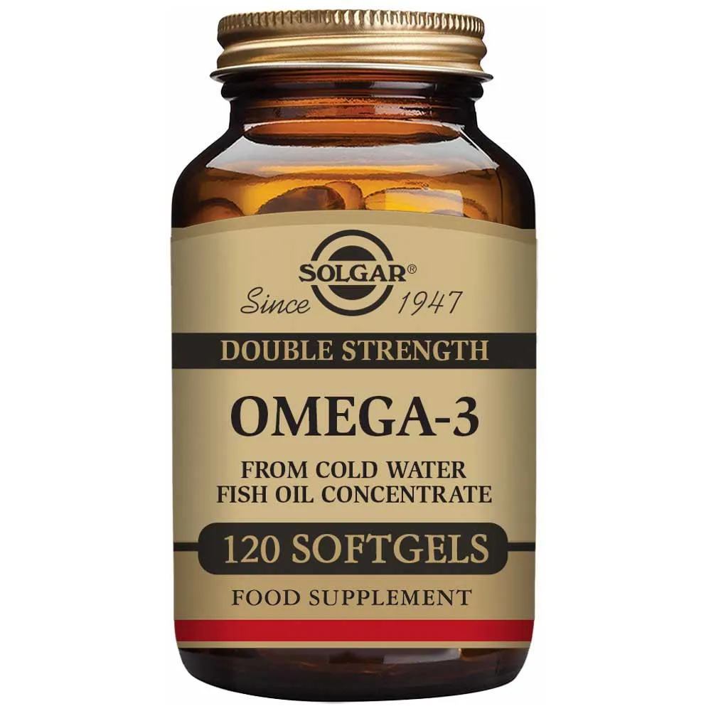Solgar Omega-3 Doppelte Stärke 120 Einheiten, Brown, One Size Solgar Omega-3 Doppelte Stärke 120 Einheiten, Brown, One Size