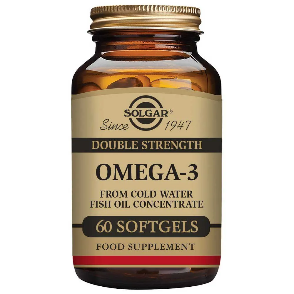 Solgar Omega-3 Doppelte Stärke 60 Einheiten, Brown, One Size Solgar Omega-3 Doppelte Stärke 60 Einheiten, Brown, One Size