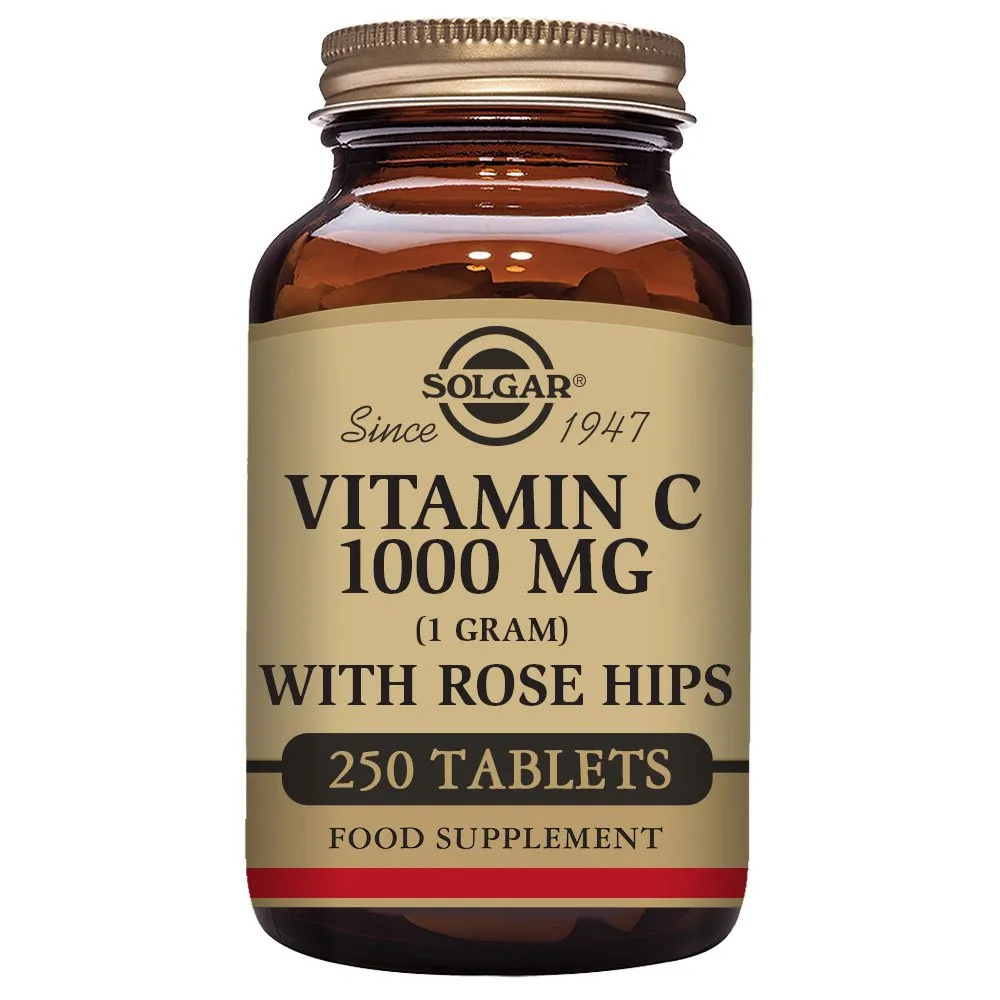 Solgar Rose Hips C 1000mg Tabletten 250 Einheiten, One size Solgar Rose Hips C 1000mg Tabletten 250 Einheiten, One size