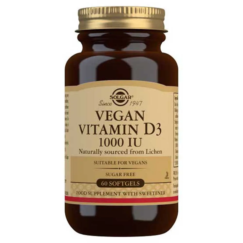 Solgar Vegan Vitamin D3 1000ui Kapseln Neutraler Geschmack 60 Einheiten, One size Solgar Vegan Vitamin D3 1000ui Kapseln Neutraler Geschmack 60 Einheiten, One size