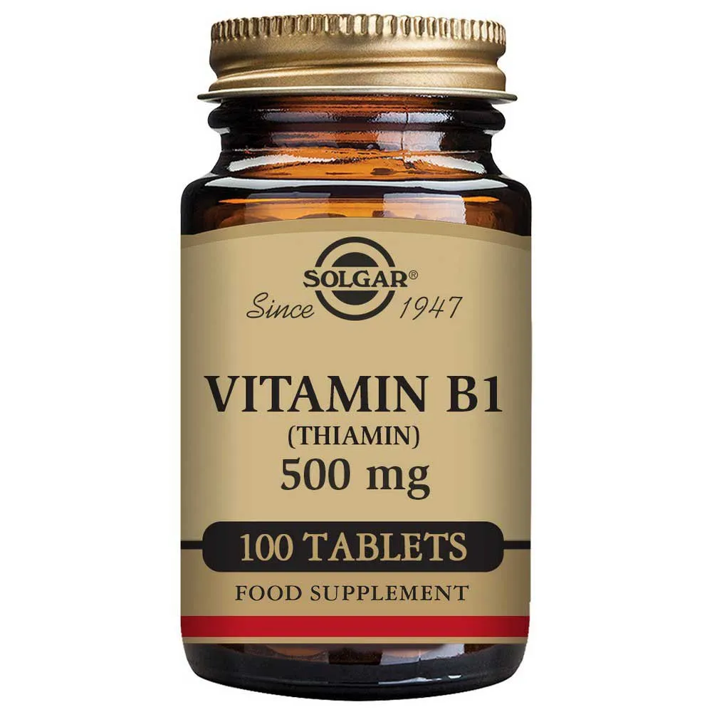Solgar Vitamin B1 Thiamin 500 Mg 100 Einheiten, Brown, One Size Solgar Vitamin B1 Thiamin 500 Mg 100 Einheiten, Brown, One Size
