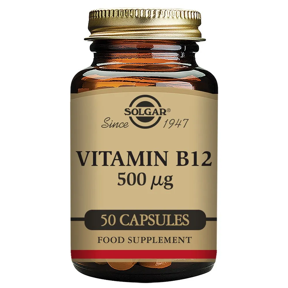 Solgar Vitamin B12 500mcgr 50 Einheiten, Brown, One Size