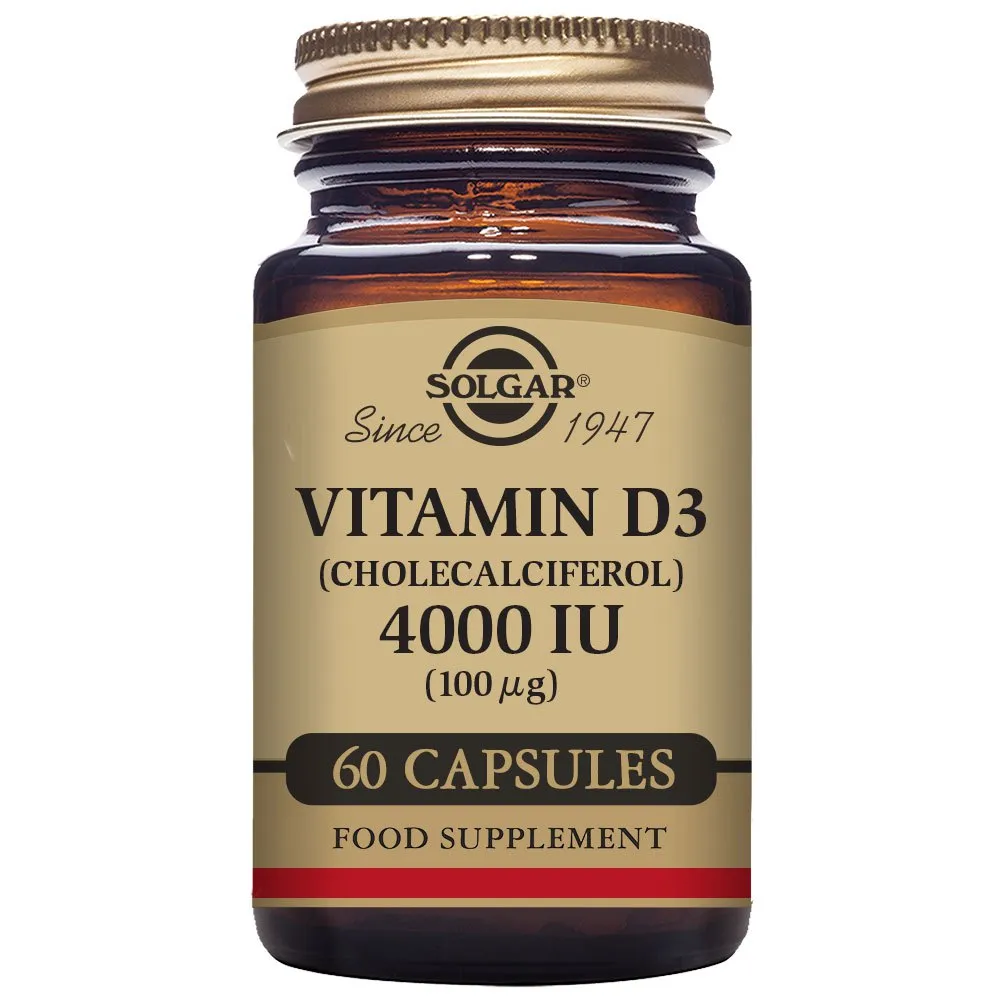 Solgar Vitamin D3 4000 Ie 100 Mcg 60 Einheiten, Brown, One Size Solgar Vitamin D3 4000 Ie 100 Mcg 60 Einheiten, Brown, One Size
