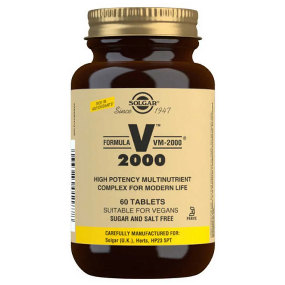 Solgar Vm-2000 Tabletten 60 Einheiten, Brown, One Size Solgar Vm-2000 Tabletten 60 Einheiten, Brown, One Size