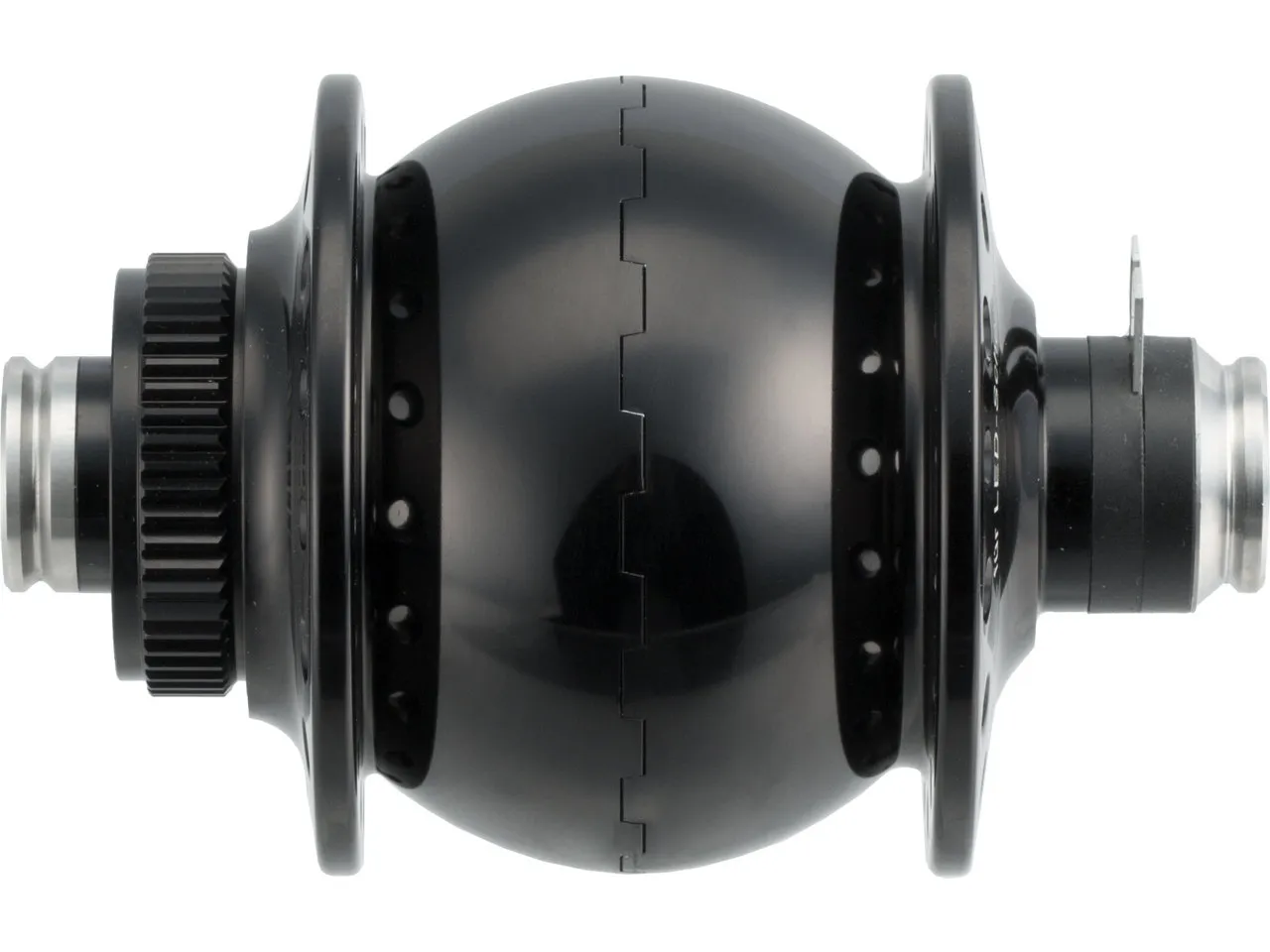 SON Delux 12 Disc Center Lock Nabendynamo, Schwarz, 32 Loch SON Delux 12 Disc Center Lock Nabendynamo, Schwarz, 32 Loch