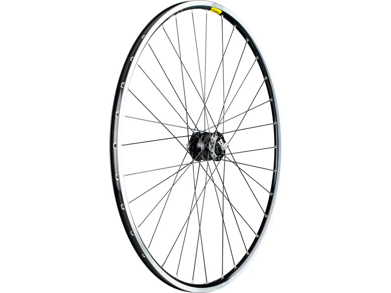 SON Delux + Open Pro + Sapim Race 28" Laufrad - Auslaufmodell, Schwarz, 28" VR / 32 Loch SON Delux + Open Pro + Sapim Race 28" Laufrad - Auslaufmodell, Schwarz, 28" VR / 32 Loch