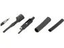 SON Koax-Abzweigdose mit Kabel, Koax-Adapter und Koaxstecker, Schwarz, one_size