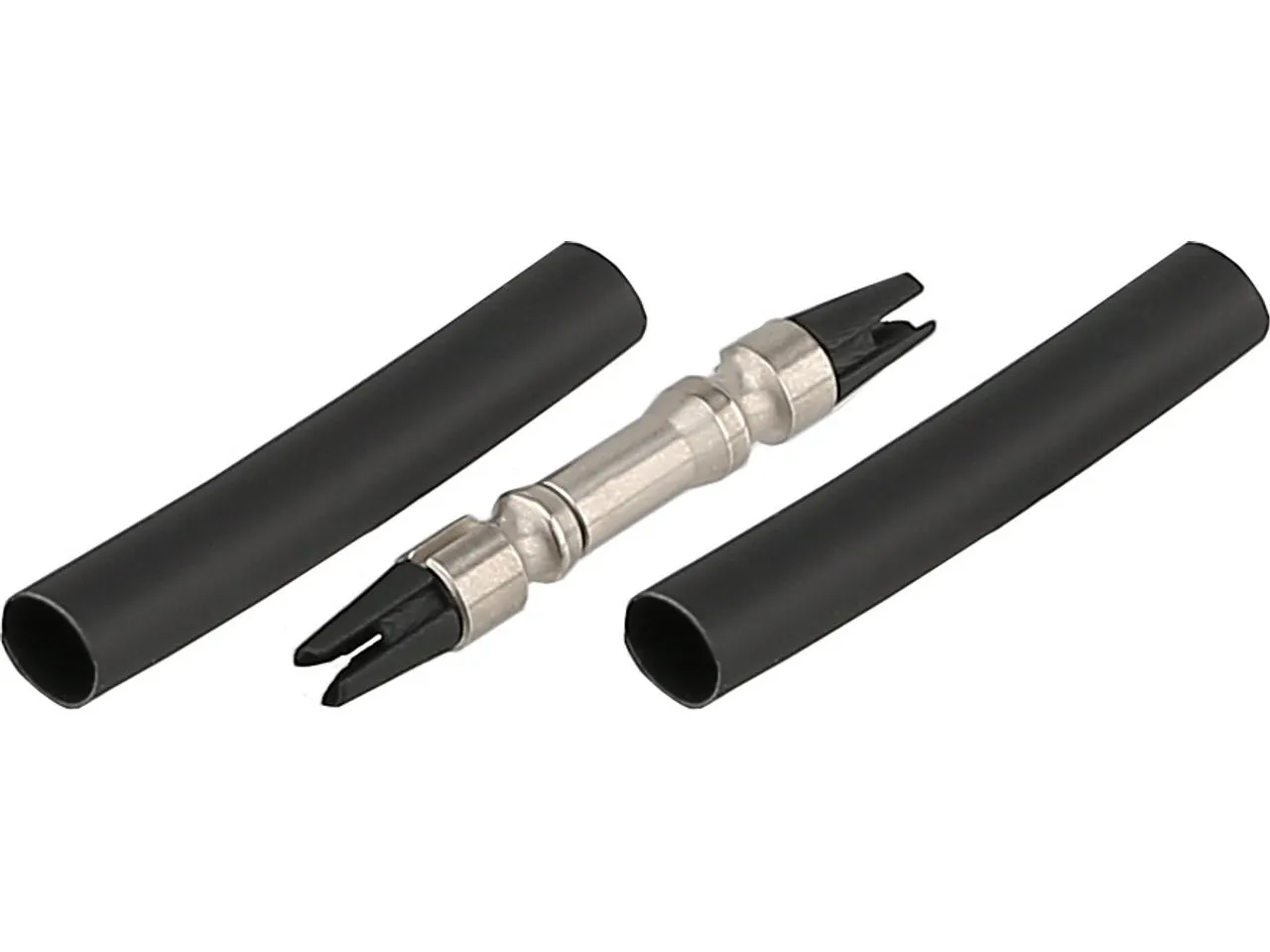SON Koaxstecker mit Kupplung, Schwarz, one_size