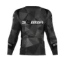 Sorra Diamond Langarm-t-shirt, Black, 3XL