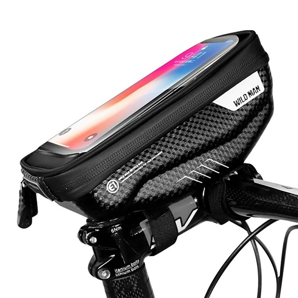 Sourcing S E1 Wildman Bicycle Handyhülle, Black / black, One Size