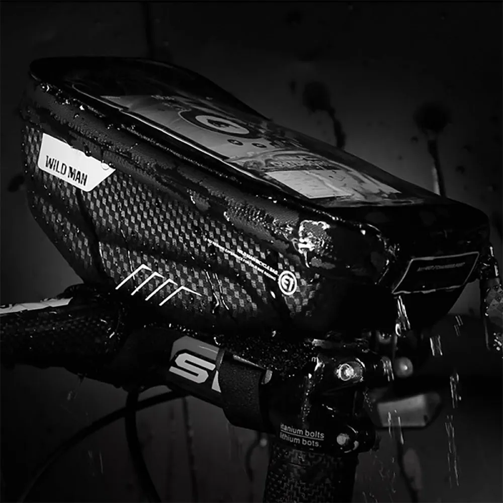 Sourcing S E1 Wildman Bicycle Handyhülle, Black / black, One Size