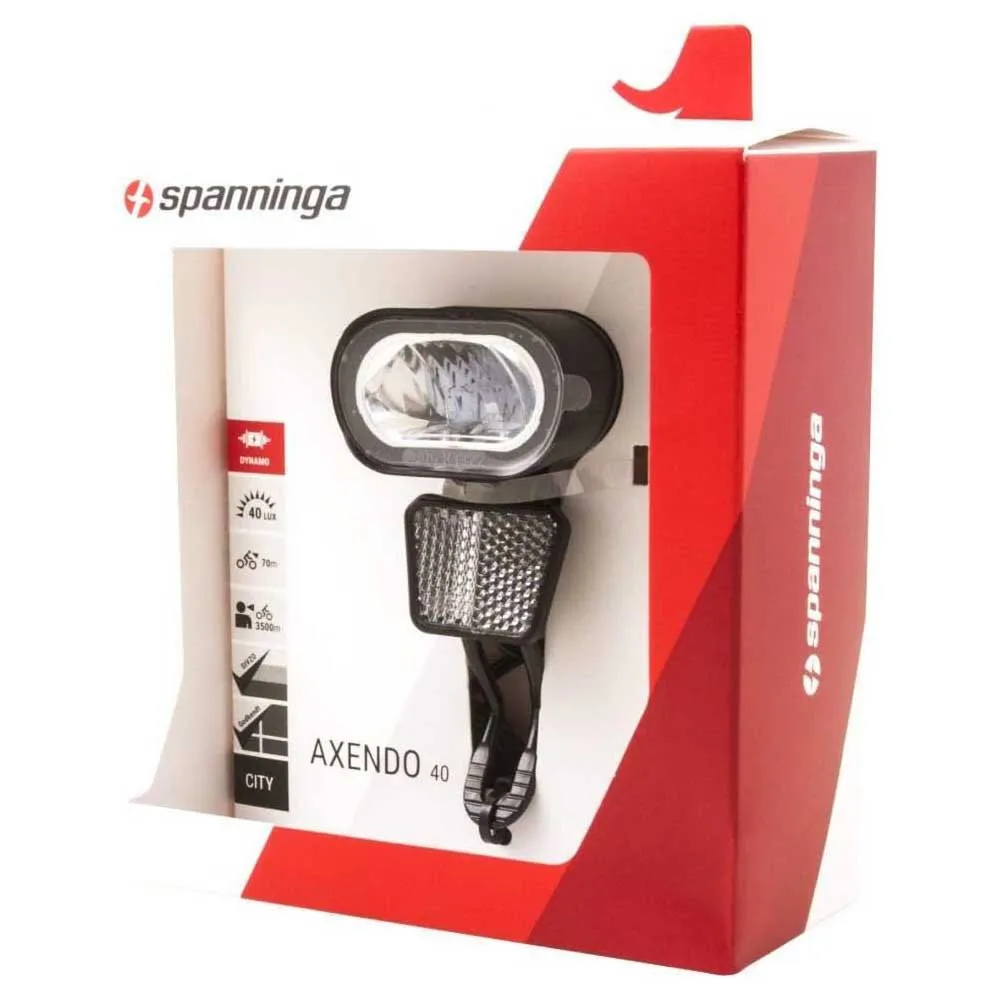 spanninga Axendo Xdoc Frontlicht, Black, One Size spanninga Axendo Xdoc Frontlicht, Black, One Size
