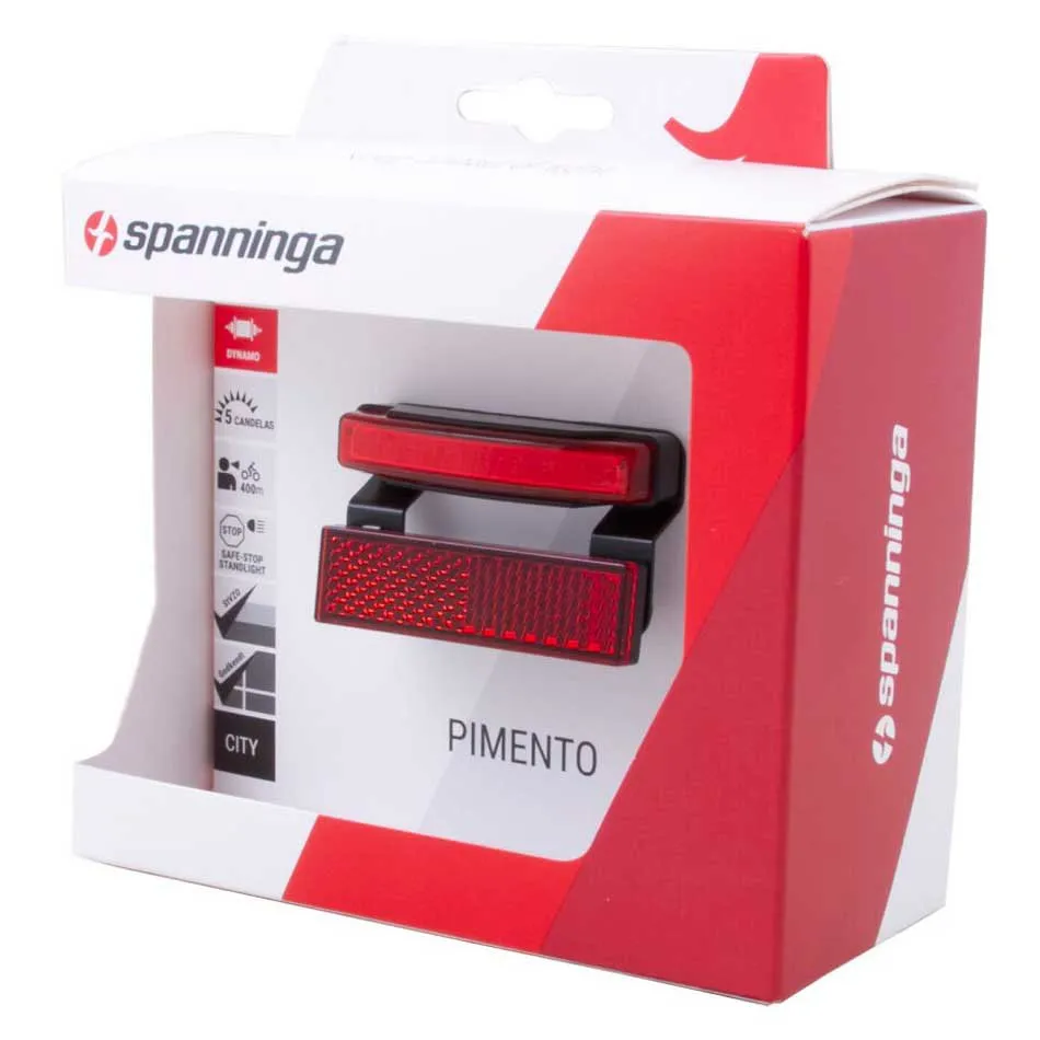 spanninga Pimento Xdvs 80 Mm Rücklicht, Black / red, One Size spanninga Pimento Xdvs 80 Mm Rücklicht, Black / red, One Size