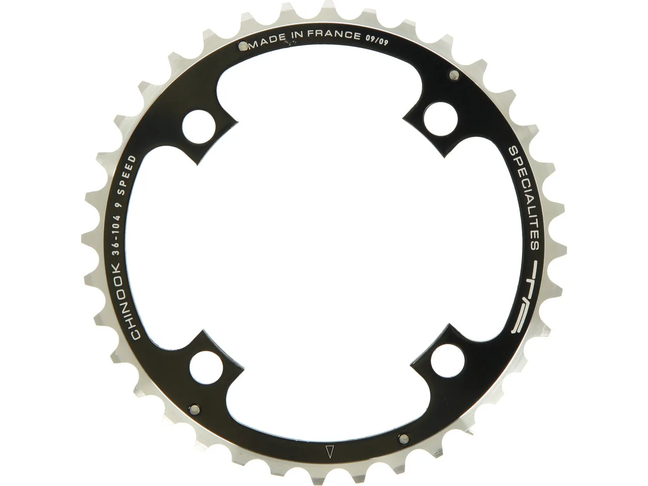 SPECIALITES TA Kettenblatt Chinook, 4-Arm, Mitte, 104 mm Lochkreis SPECIALITES TA Kettenblatt Chinook, 4-Arm, Mitte, 104 mm Lochkreis