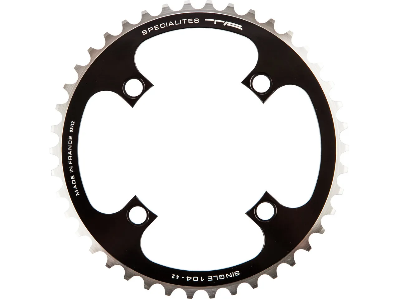 SPECIALITES TA Kettenblatt Single, 4-Arm, 104 mm Lochkreis SPECIALITES TA Kettenblatt Single, 4-Arm, 104 mm Lochkreis