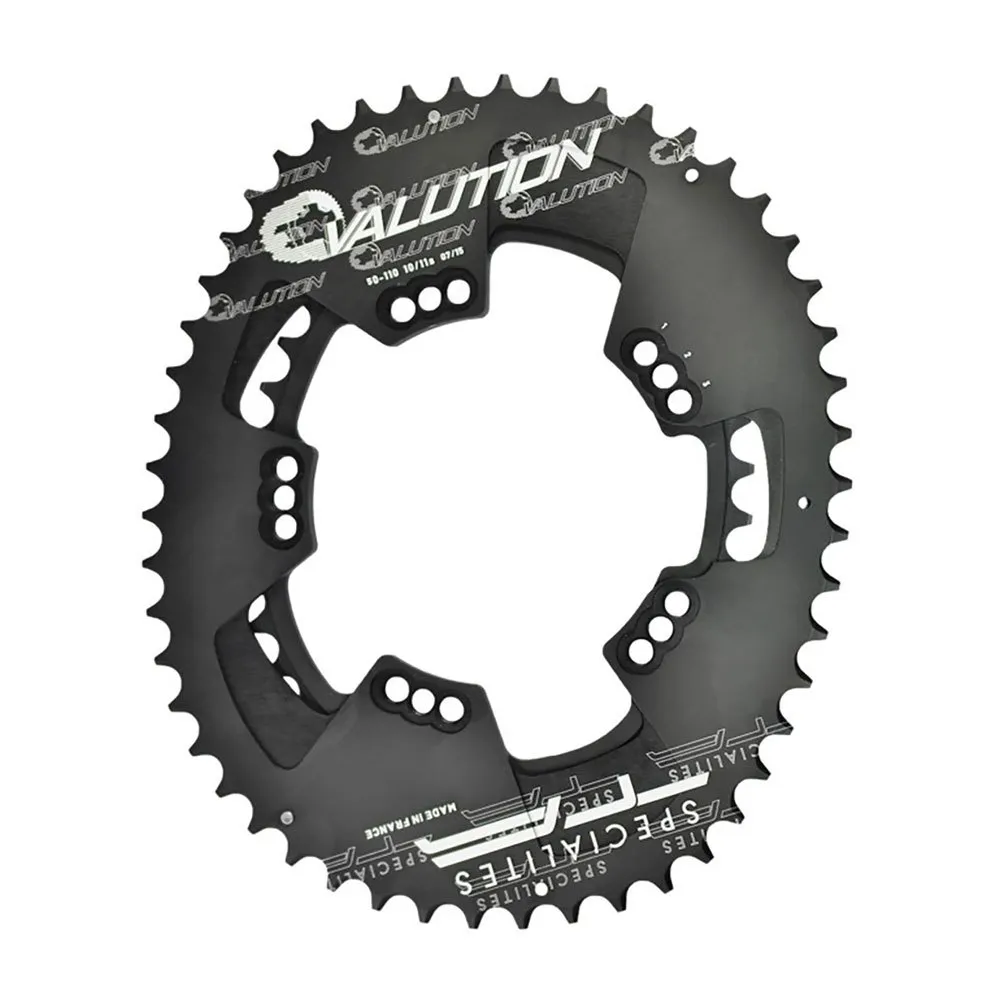 SPECIALITES TA Ovalution External 5b 110 Bcd Ovales Kettenblatt, Black, 52t SPECIALITES TA Ovalution External 5b 110 Bcd Ovales Kettenblatt, Black, 52t