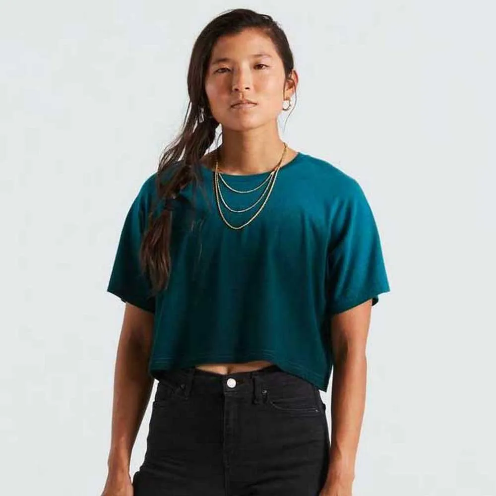Specialized Crop Kurzarm-t-shirt, Tropical teal spray, XS Specialized Crop Kurzarm-t-shirt, Tropical teal spray, XS