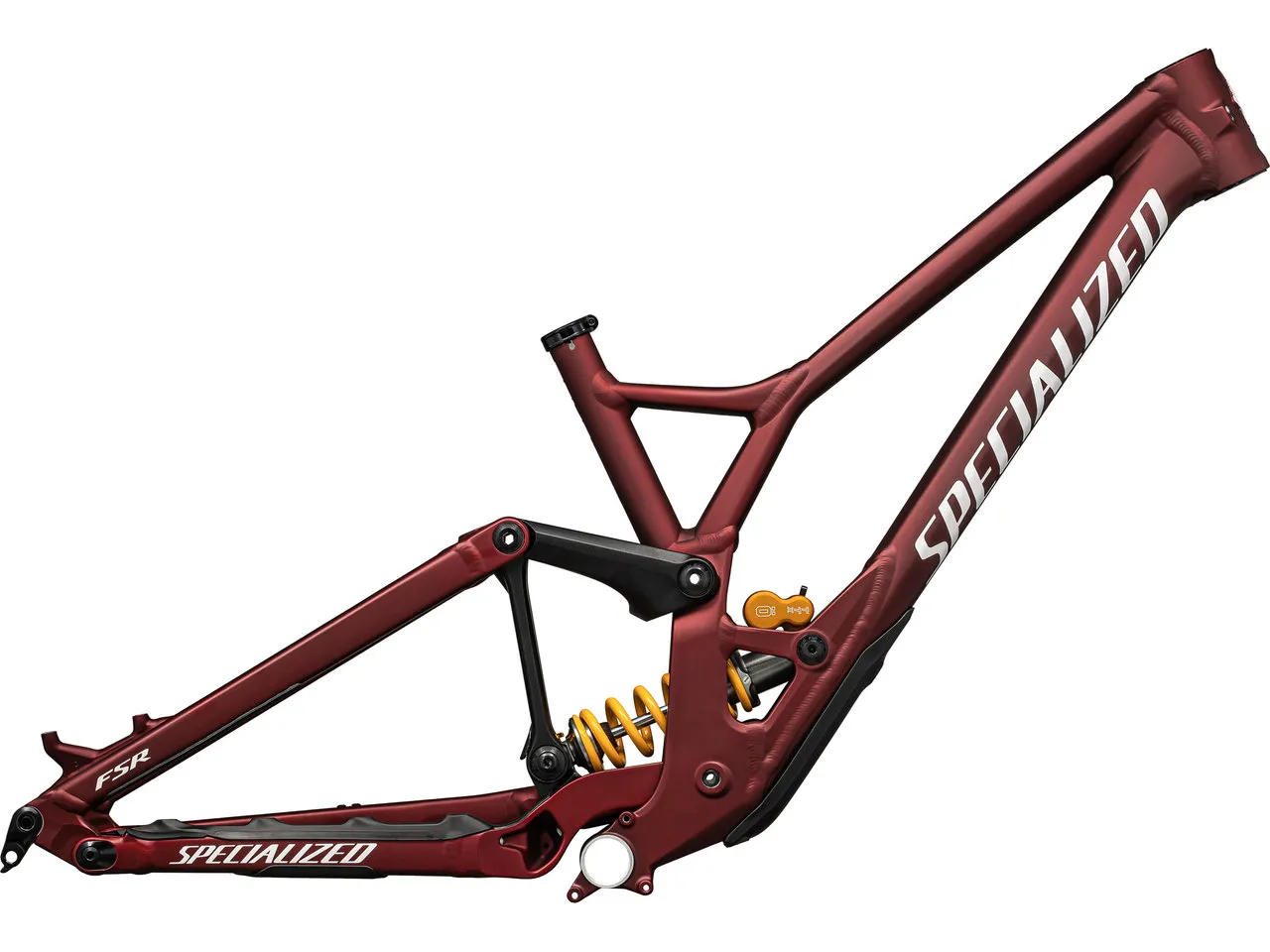 Specialized Demo Race Rahmenkit, Satin red sky-white, S2 Specialized Demo Race Rahmenkit, Satin red sky-white, S2