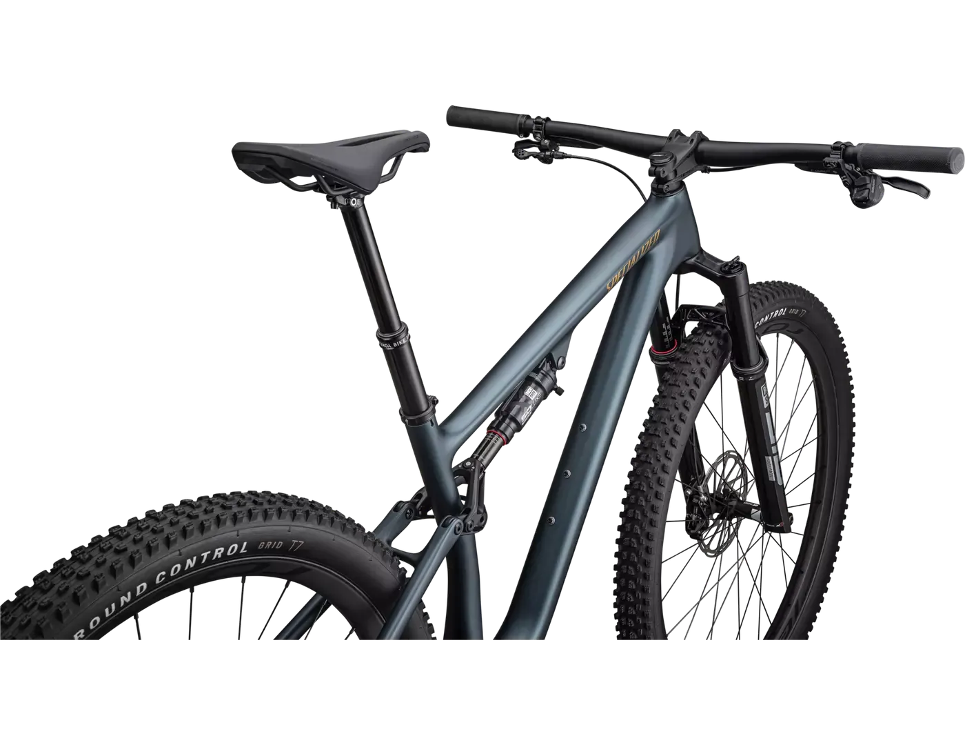 Specialized Epic Evo Pro LTD SRAM X0 AXS MTB Bike, Satin metallic deep lake / harvest gold metallic, S