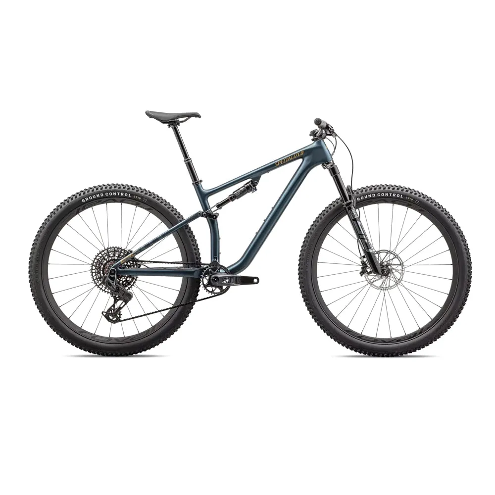 Specialized Epic Evo Pro LTD SRAM X0 AXS MTB Bike, Satin metallic deep lake / harvest gold metallic, S