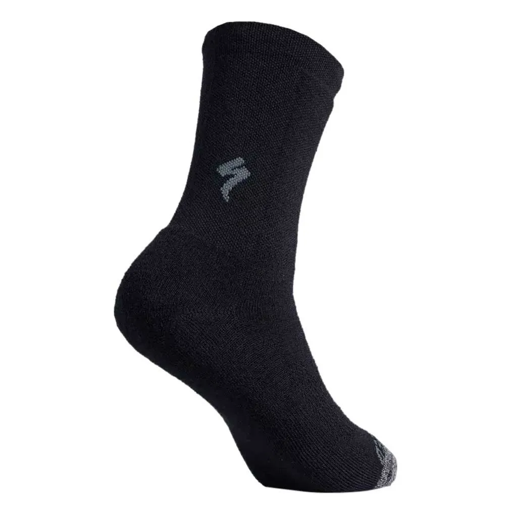 Specialized Merino Deep Winter Tall Sock Blk M Lange Socken, Black