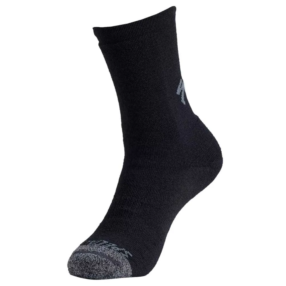 Specialized Merino Deep Winter Tall Sock Blk Xl Lange Socken, Black