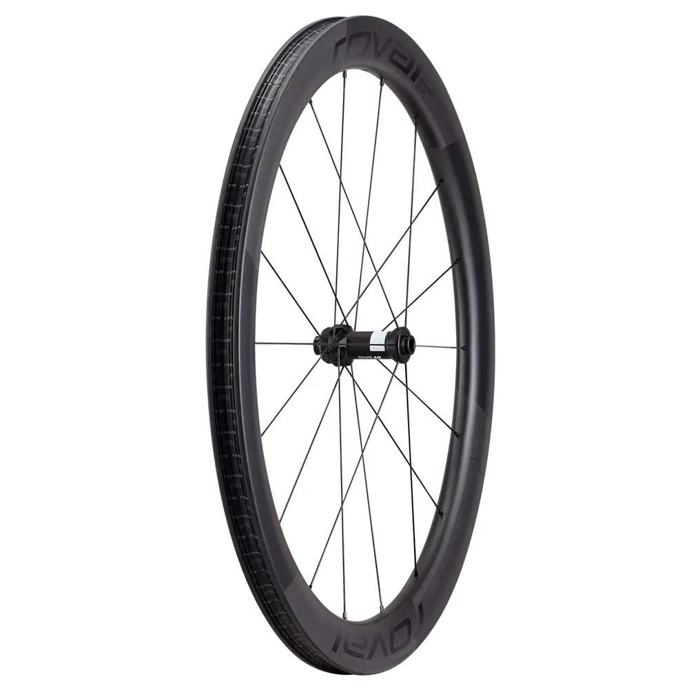 Specialized Roval Rapide Clx Iii Cl Disc Tubeless Rennrad-vorderrad, Satin carbon / satin black, 12 x 100mm