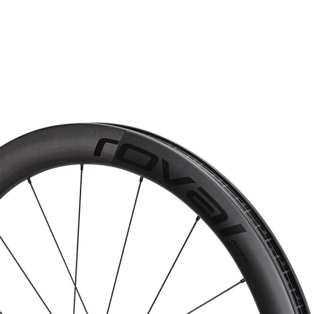 Specialized Roval Rapide Clx Iii Cl Disc Tubeless Rennrad-vorderrad, Satin carbon / satin black, 12 x 100mm