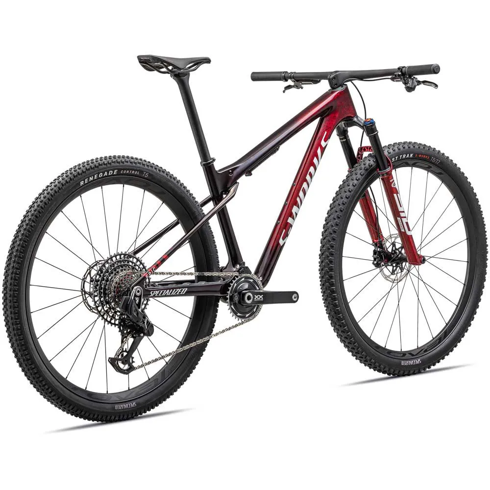Specialized S-works Epic Wc 29´´ Xx Sl Eagle 2023 Mountainbike, Gloss red tint / flake silver granite / metallic white silver, M Specialized S-works Epic Wc 29´´ Xx Sl Eagle 2023 Mountainbike, Gloss red tint / flake silver granite / metallic white silver, M