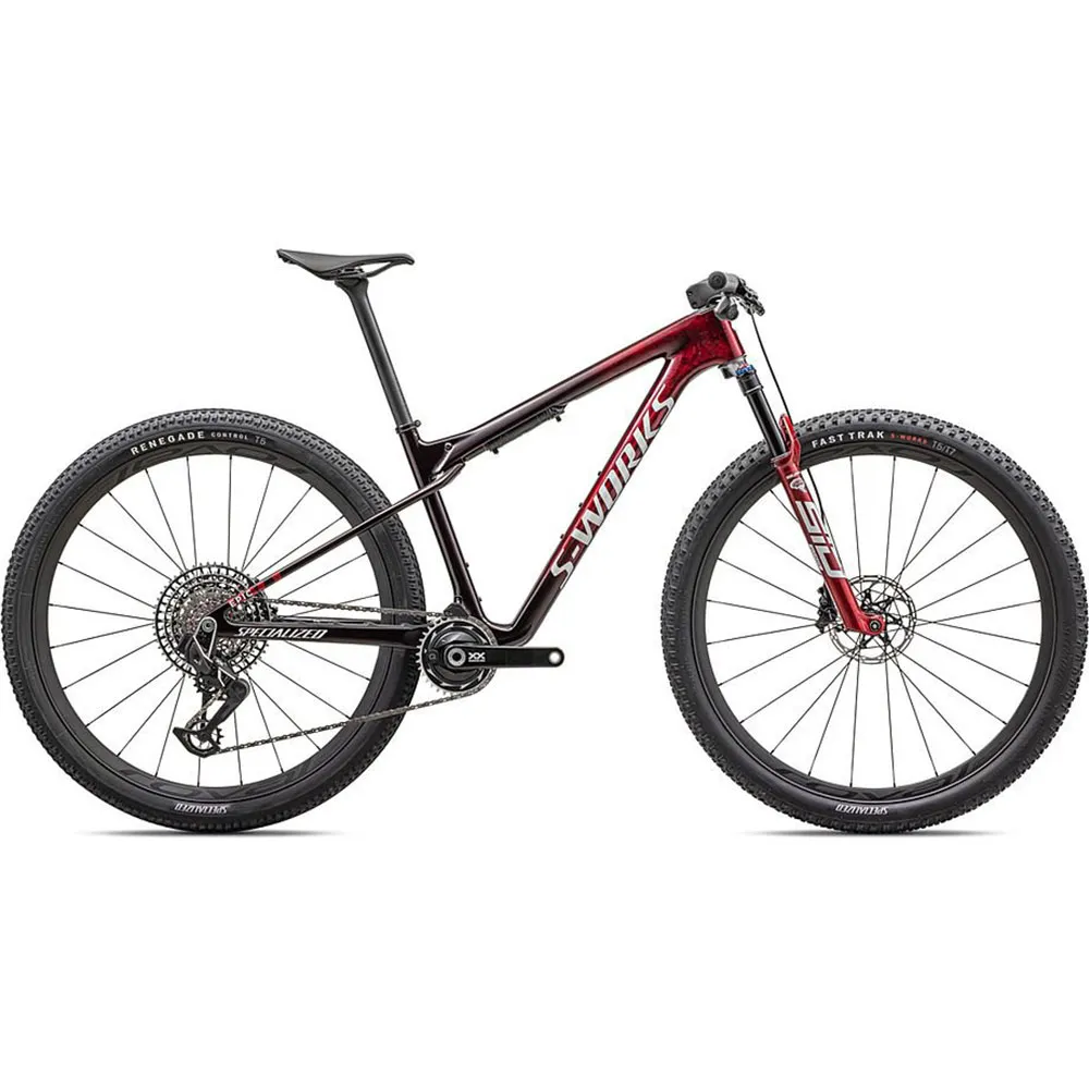 Specialized S-works Epic Wc 29´´ Xx Sl Eagle 2023 Mountainbike, Gloss red tint / flake silver granite / metallic white silver, M Specialized S-works Epic Wc 29´´ Xx Sl Eagle 2023 Mountainbike, Gloss red tint / flake silver granite / metallic white silver, M