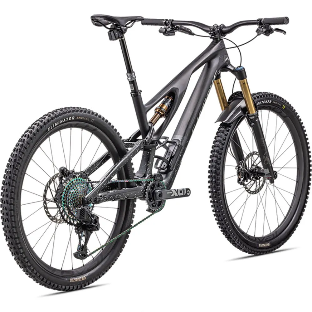 Specialized S-works Stumpjumper Evo 29/27.5´´ Xx1 Eagle Axs 2023 Mountainbike, Carbon / black liquid metalic / limestone, S1 Specialized S-works Stumpjumper Evo 29/27.5´´ Xx1 Eagle Axs 2023 Mountainbike, Carbon / black liquid metalic / limestone, S1
