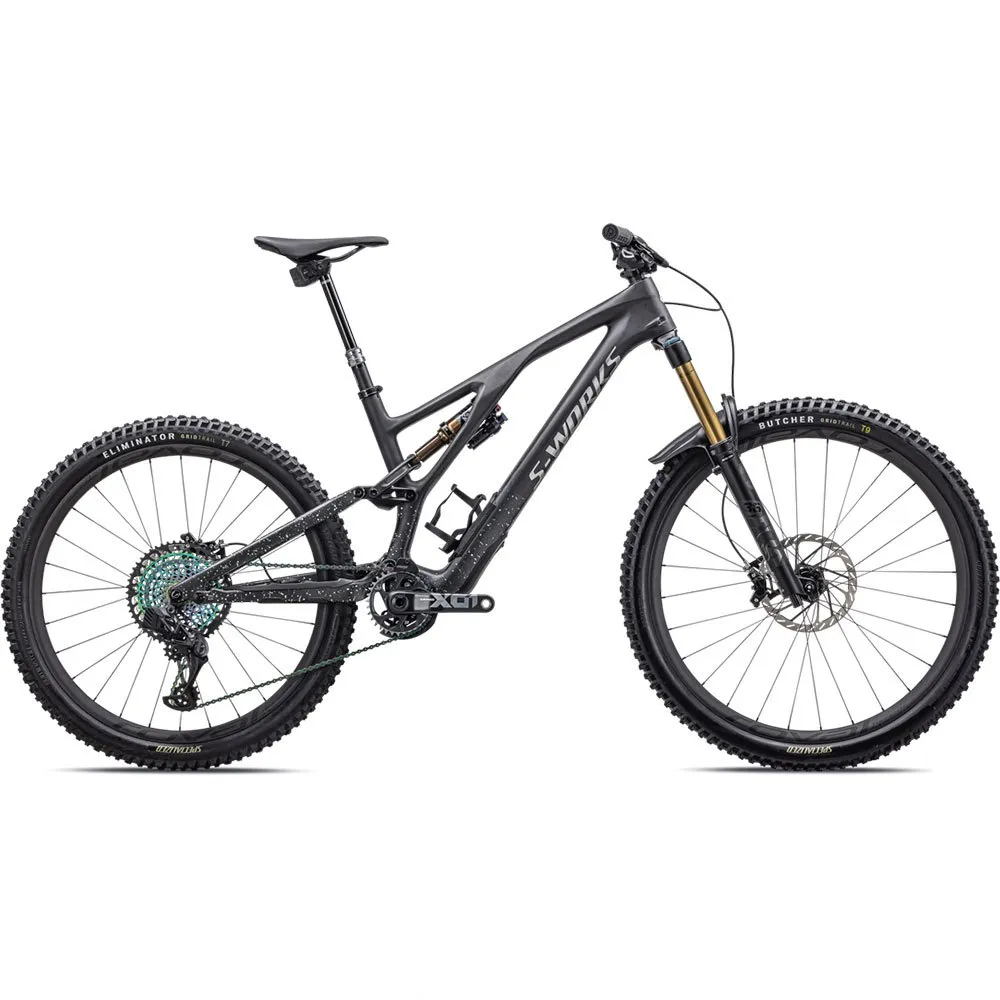 Specialized S-works Stumpjumper Evo 29/27.5´´ Xx1 Eagle Axs 2023 Mountainbike, Carbon / black liquid metalic / limestone, S1 Specialized S-works Stumpjumper Evo 29/27.5´´ Xx1 Eagle Axs 2023 Mountainbike, Carbon / black liquid metalic / limestone, S1