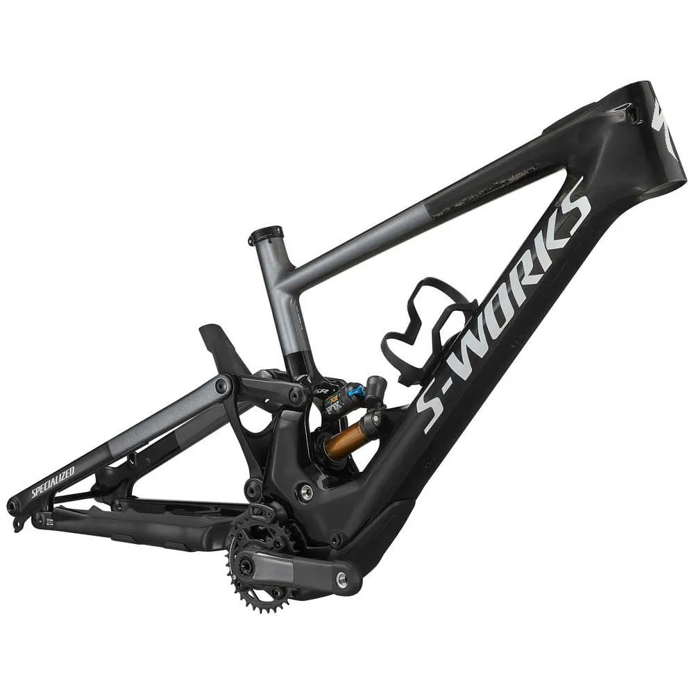 Specialized S-works Turbo Kenevo Sl Carbon Mtb E-bike Rahmen, Gloss carbon / black / satin brushed dream silver / white, S Specialized S-works Turbo Kenevo Sl Carbon Mtb E-bike Rahmen, Gloss carbon / black / satin brushed dream silver / white, S