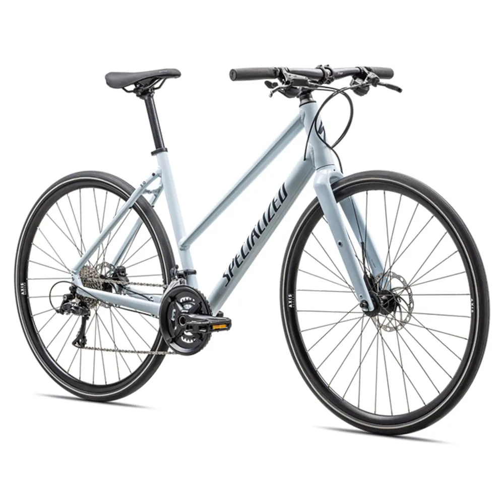 Specialized Sirrus 3.0 Step Through 2023 Fahrrad, Gloss morning mist / satin deep marine reflective, XS Specialized Sirrus 3.0 Step Through 2023 Fahrrad, Gloss morning mist / satin deep marine reflective, XS