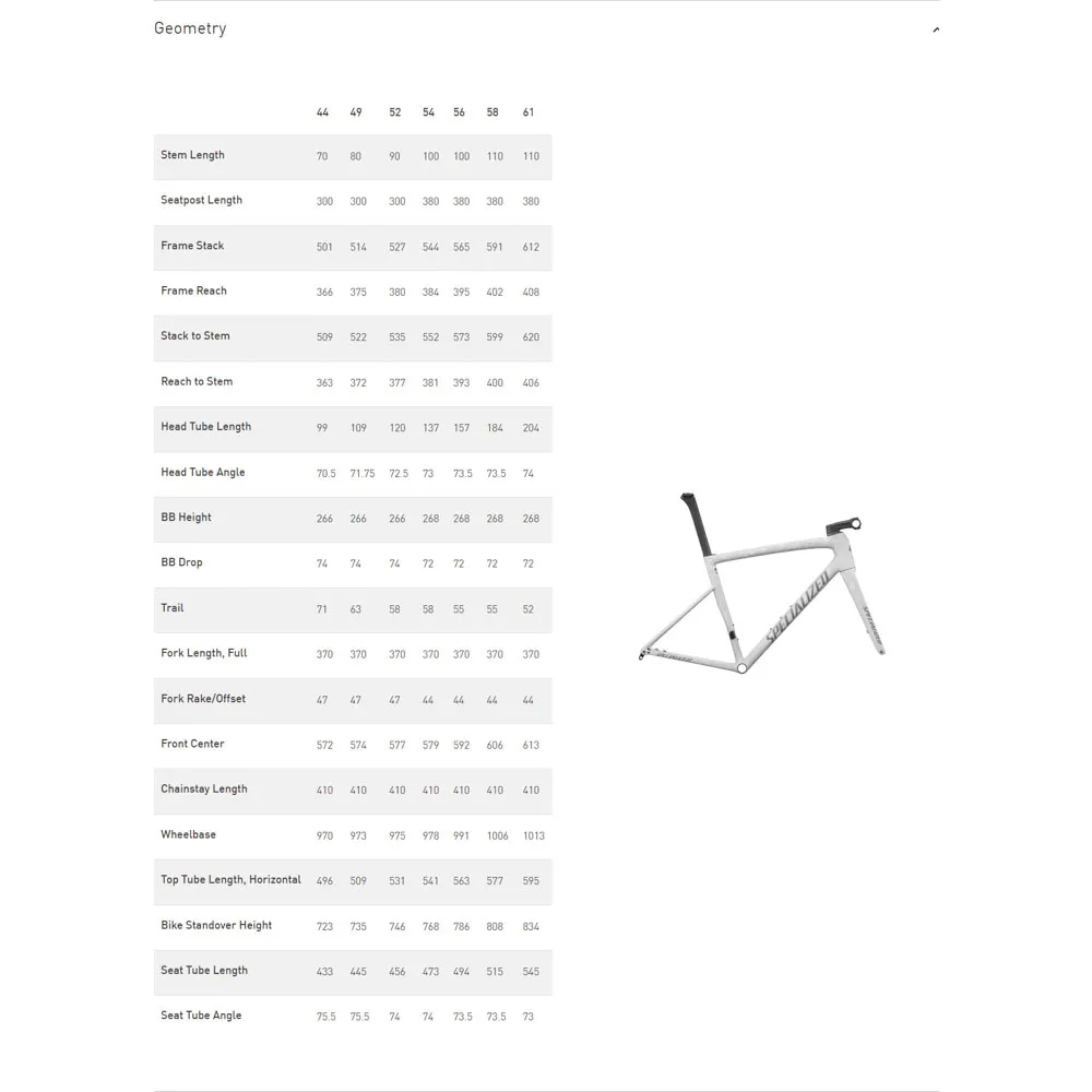 Specialized Tarmac Sl8 2025 Straßenrahmen Specialized Tarmac Sl8 2025 Straßenrahmen