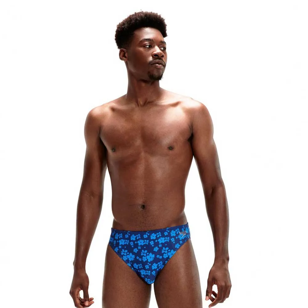 Speedo 5 Cm Allover Badeslip, Ammonite / bondi blue Speedo 5 Cm Allover Badeslip, Ammonite / bondi blue