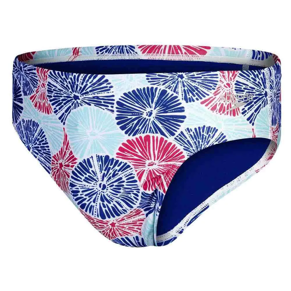 Speedo 8 Cm Allover Badeslip, Chroma blue / electric pink / white / aquasplash Speedo 8 Cm Allover Badeslip, Chroma blue / electric pink / white / aquasplash