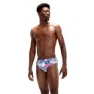 Speedo 8 Cm Allover Badeslip, Chroma blue / electric pink / white / aquasplash