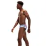 Speedo 8 Cm Allover Badeslip male, Chroma blue / electric pink / white / aquasplash