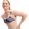 Speedo Allover Digital Cross Back Crop Top Bikinioberteil