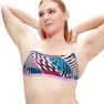 Speedo Allover Digital Cross Back Crop Top Bikinioberteil
