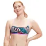 Speedo Allover Digital Cross Back Crop Top Bikinioberteil