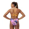 Speedo Allover Digital Lattice Tie-back Badeanzug female