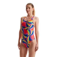 Speedo Allover Digital Leaderback Badeanzug Speedo Allover Digital Leaderback Badeanzug