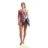 Speedo Allover Digital Leaderback Badeanzug